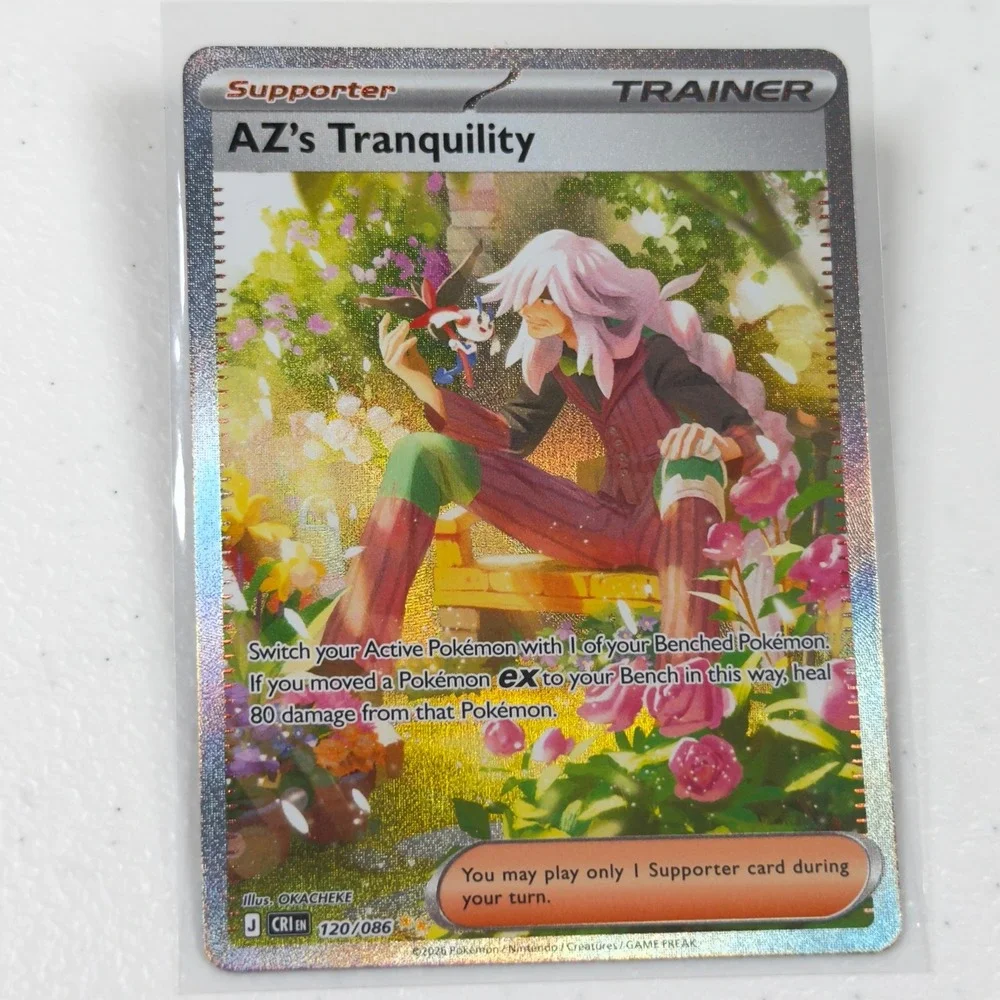 Pokemon AZ's Tranquility 120/086 Crimson Haze Special Illustration Rare Full Art